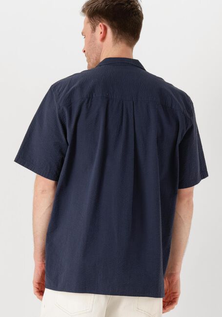 Dunkelblau FORÉT Casual-Oberhemd HUSH SEERSUCKER SS SHIRT - large