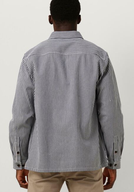 Dunkelblau ANERKJENDT Overshirt AKOSCAR CANVAS STRIPE OS - large