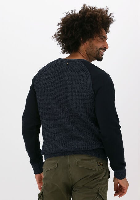 Blaue PME LEGEND Pullover R-NECK KNIT SWEAT COMBINATION - large