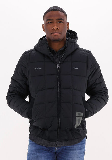 Schwarze G-STAR RAW Wattierte Jack MEEFIC SQR QUILTED HDD JKT - large