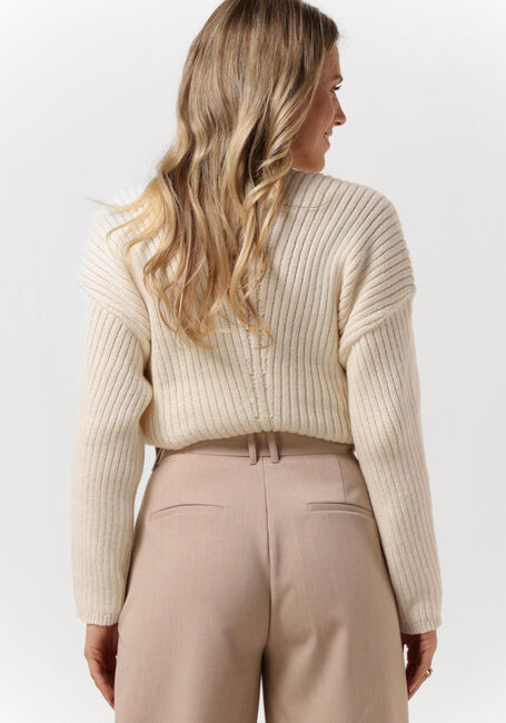 Weiße ANOTHER LABEL Pullover ALIA KNITTED PULL L/S - large