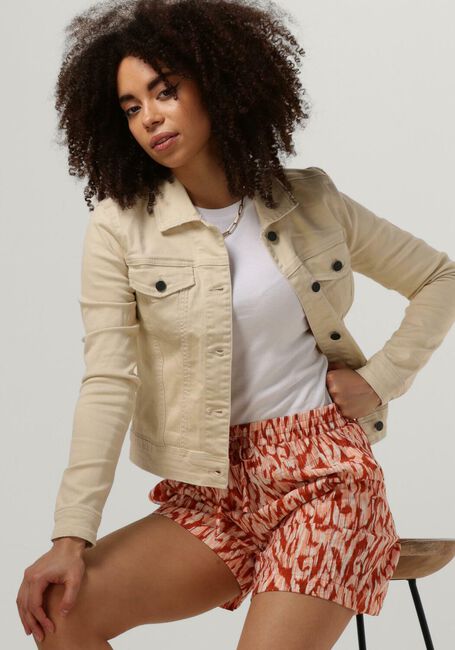 Beige OBJECT Jeansjacke OBJWIN NEW DENIM JACKET NOOS - large