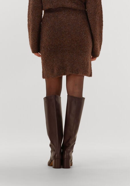 Braune Y.A.S. Minirock YASPLYRA HW KNIT SKIRT - large