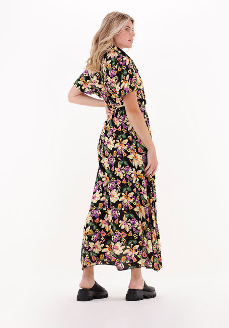 Mehrfarbige/Bunte COLOURFUL REBEL Maxikleid VERY BIG FLOWER MAXI BLAZER COLLAR DRESS - large