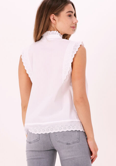 Weiße CO'COUTURE Bluse PRIMA PINTUCK TOP - large