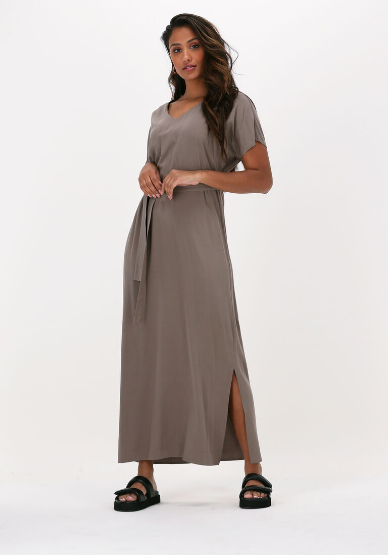 taupe knit-ted maxikleid billie