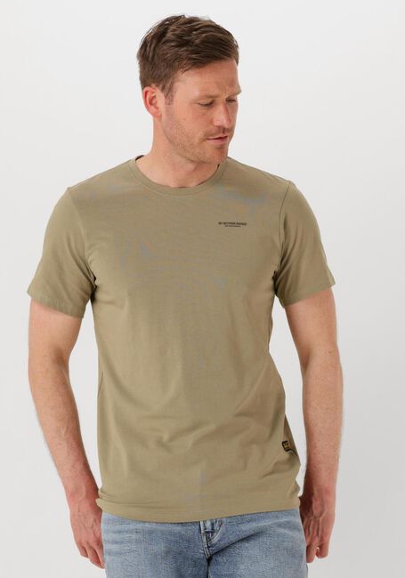 Khaki G-STAR RAW T-shirt SLIM BASE R T S/S - large