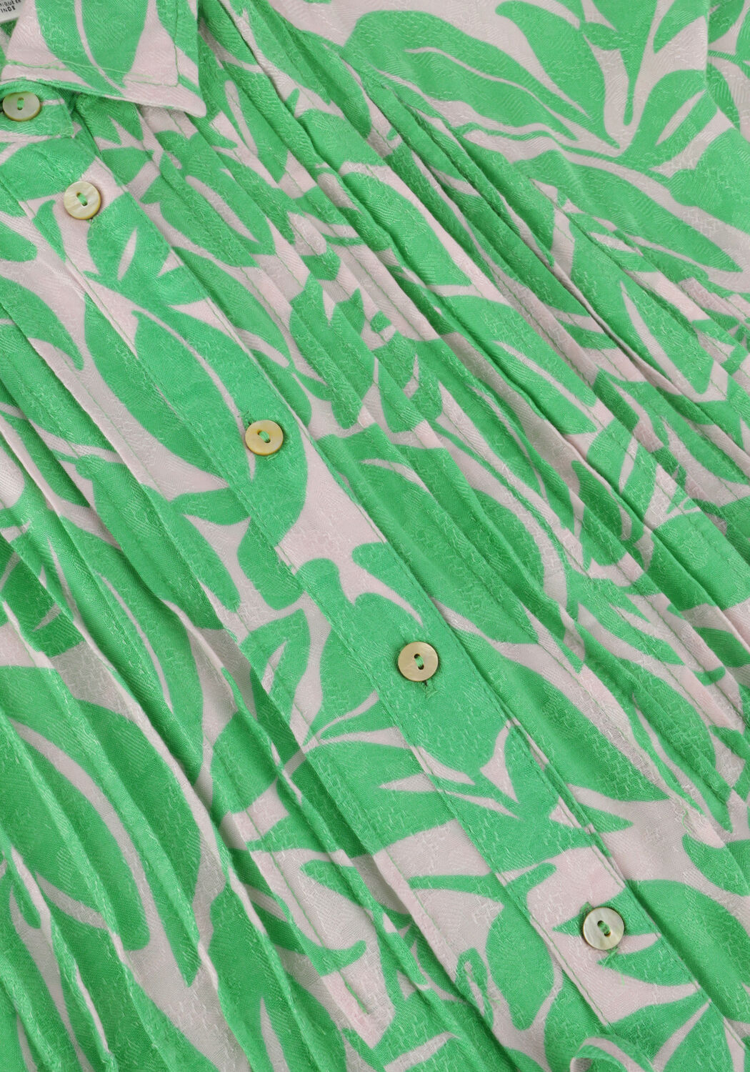 Gr&uuml;ne Y.A.S. Midikleid YASLEFIRA 2/4 LONG SHIRT DRESS S. - large