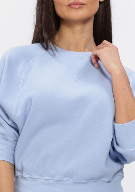 Blaue SUMMUM Pullover JERSEY FADE-OUT SWEAT - large