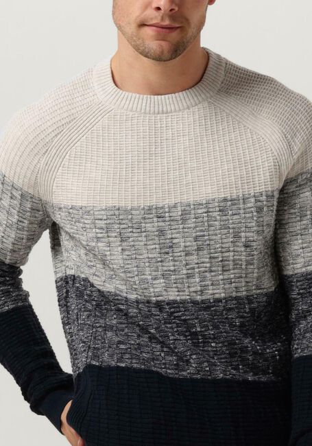 Dunkelblau CAST IRON Pullover CREWNECK CASUAL STRIPE CREWNECK - large