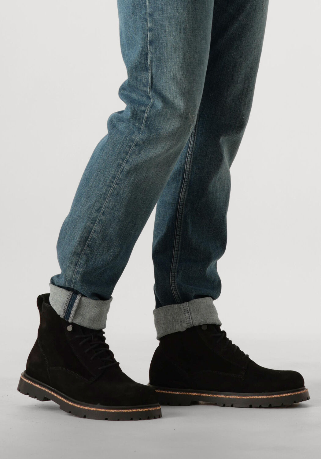 Schwarze BIRKENSTOCK Schn&uuml;rboots HIGHWOOD LACE MID M - large