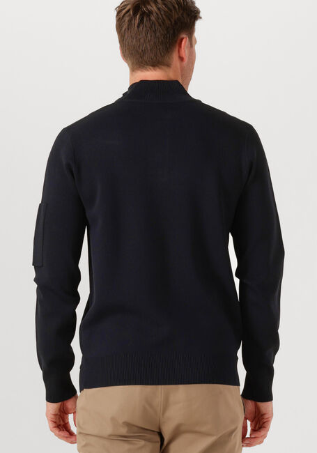 Schwarze GENTI Pullover TURTLE 3 BUTTON LS - large
