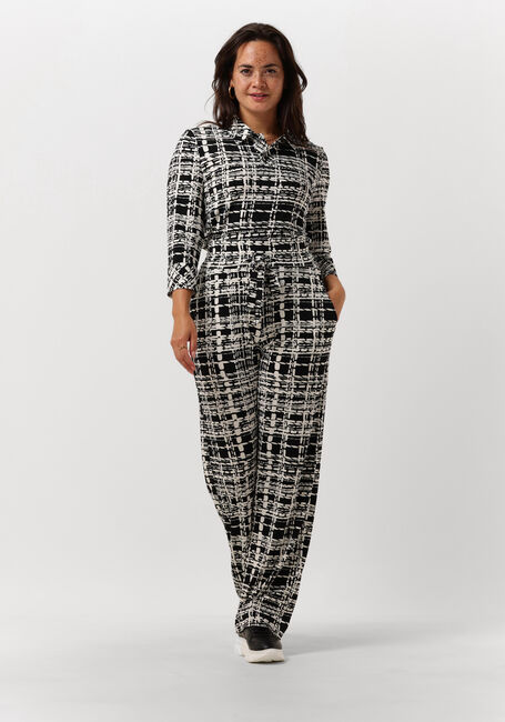 Schwarze VANILIA Top DUO CHECK POLO - large