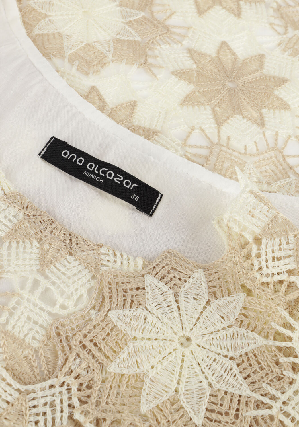 Beige ANA ALCAZAR Midikleid DRESS SLEEVES 040419-3473 - large