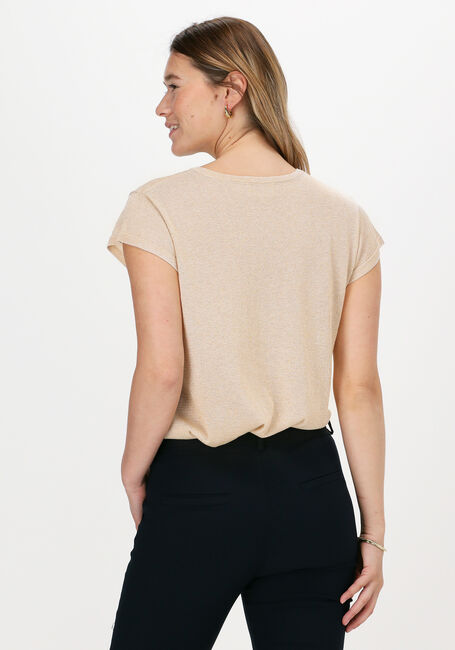 Goldfarbene MINUS T-shirt CARLINA KNIT TEE - large