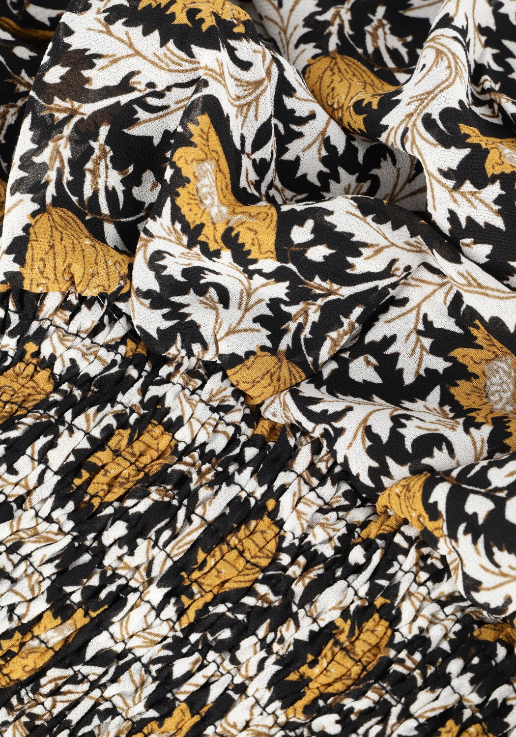 Gelbe COLOURFUL REBEL Minirock DAPHNE PAISLEY FLOWER LAYER MINI SKIRT - large