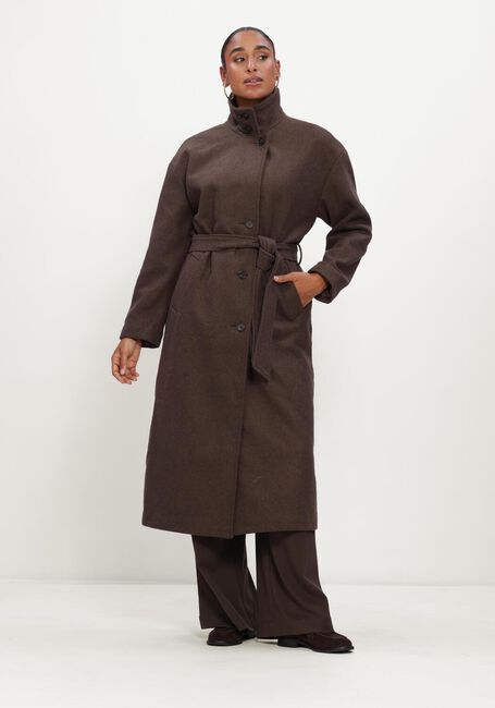 Braune MSCH COPENHAGEN M&auml;ntel MSCHKEOLA SECILIA WOOL COAT - large