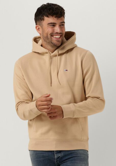 Camelfarbene TOMMY JEANS Sweatshirt TJM REGULAR FLEECE HOODIE - large