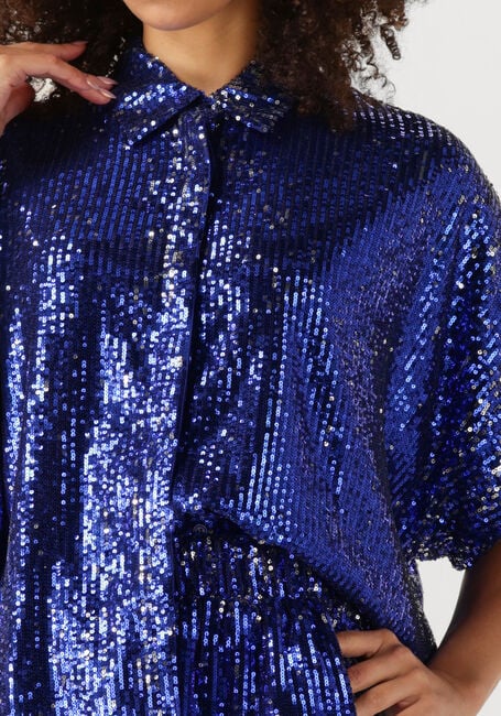 Blaue ALIX THE LABEL Blusen WOVEN SEQUINS TOP - large