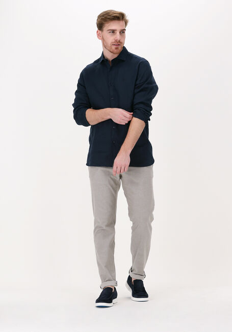 Blaue DSTREZZED Casual-Oberhemd JAGGER SHIRT LINEN - large