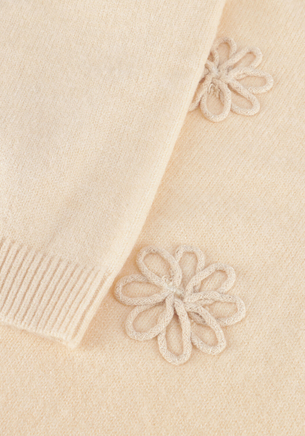 Beige OBJECT Pullover OBJLANEY RUBIN SS PULLOVER - large