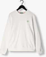 Weiße SCOTCH & SODA Sweatshirt SEASONAL ESSENTIALS - CLASSIC LOGO BADGE SWEATSHIRT