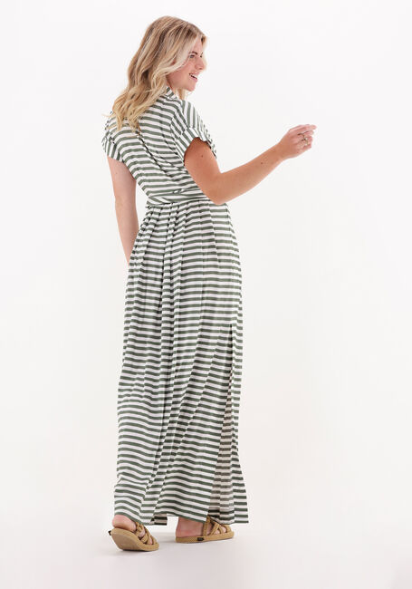 Grüne VANILIA Maxikleid BUTTON LONG DRESS - large