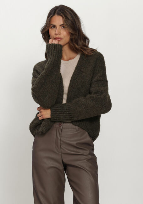 Dunkelgr&uuml;n KNIT-TED Strickjacke BECKY CARDIGAN - large