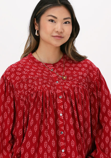 Rote SISSEL EDELBO Blusen DOLLY SILK SHIRT - large