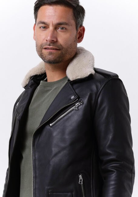 Schwarze GOOSECRAFT Lederjack GALLERY544 - large