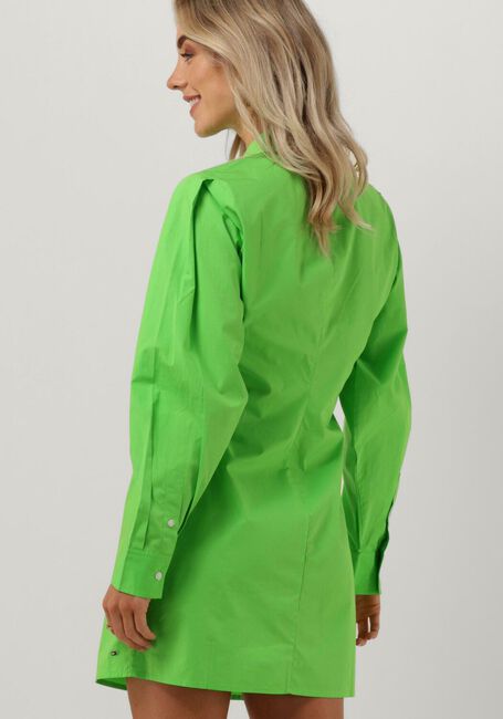 Grüne TOMMY HILFIGER Minikleid ORG CO POPLIN SHORT SHIRT DRESS - large