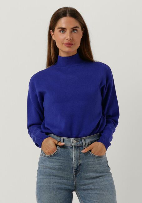 Blaue MINUS Pullover JOSE KNIT TURTLENECK - large