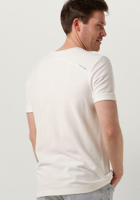 Weiße CAST IRON T-shirt SHORT SLEEVE R-NECK REGULAR FIT COTTON TWILL - large