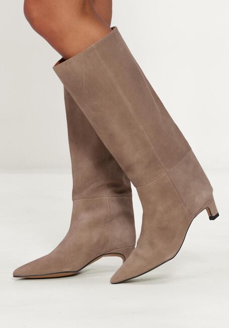 Taupe &Aacute;NGEL ALARC&Oacute;N Hohe Stiefel 26572 - large