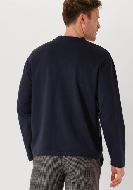 Blaue SELECTED HOMME T-shirt SLHLOOSEOSCAR LS O-NECK TEE NOOS - large