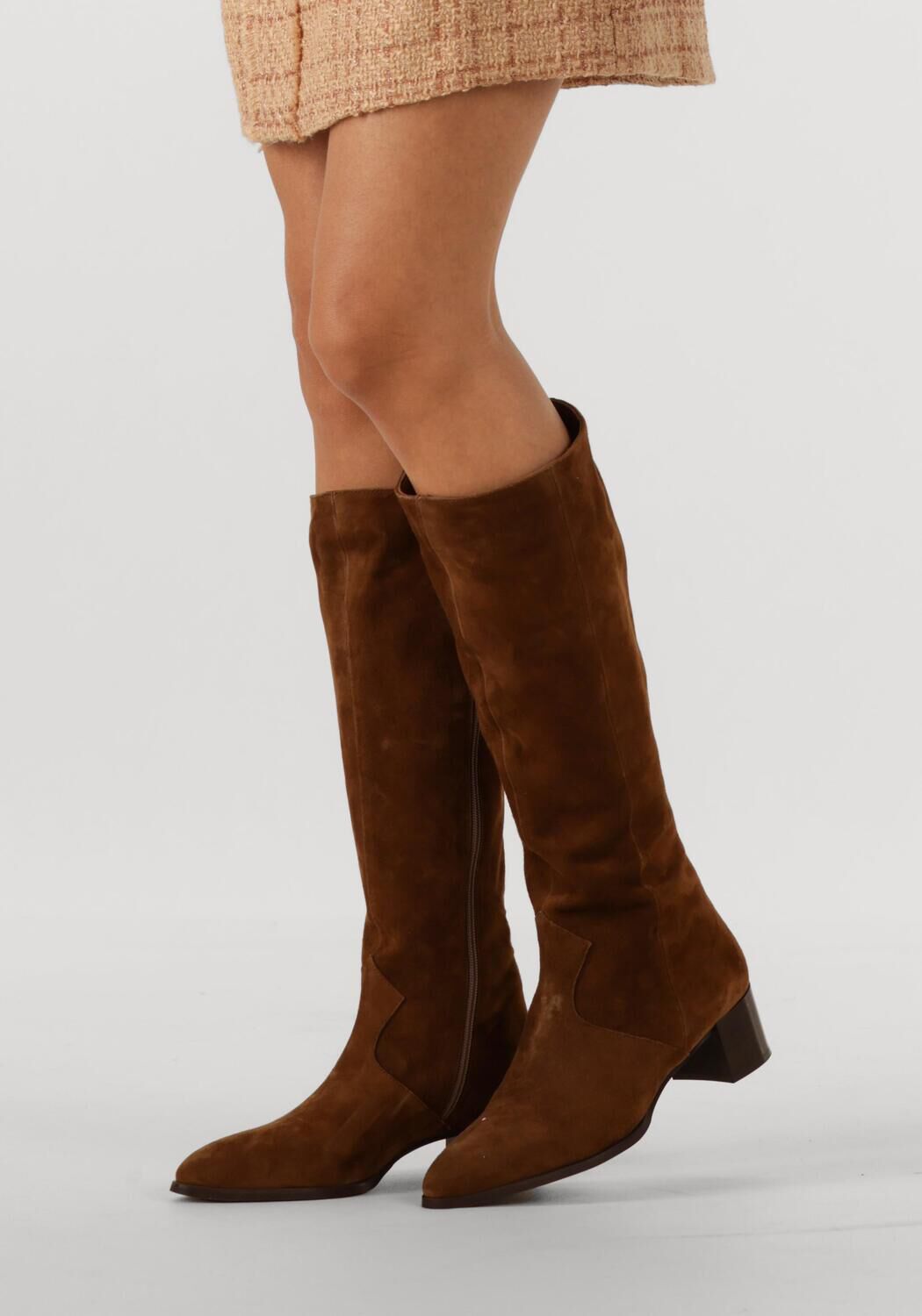 Cognacfarbene NOTRE-V Hohe Stiefel 63297 - large
