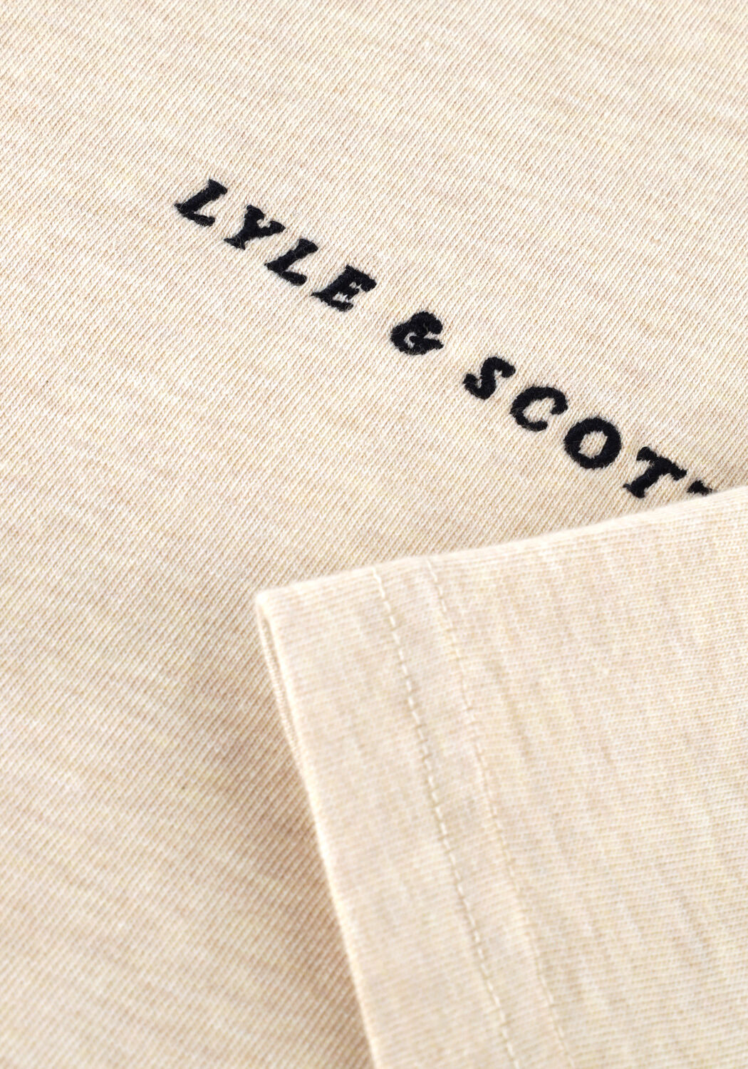 Beige LYLE & SCOTT T-shirt SCRIPT T-SHIRT - large