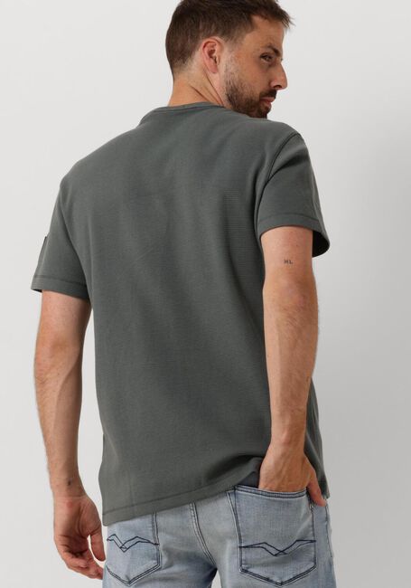 Graue CALVIN KLEIN T-shirt BADGE WAFFLE TEE - large