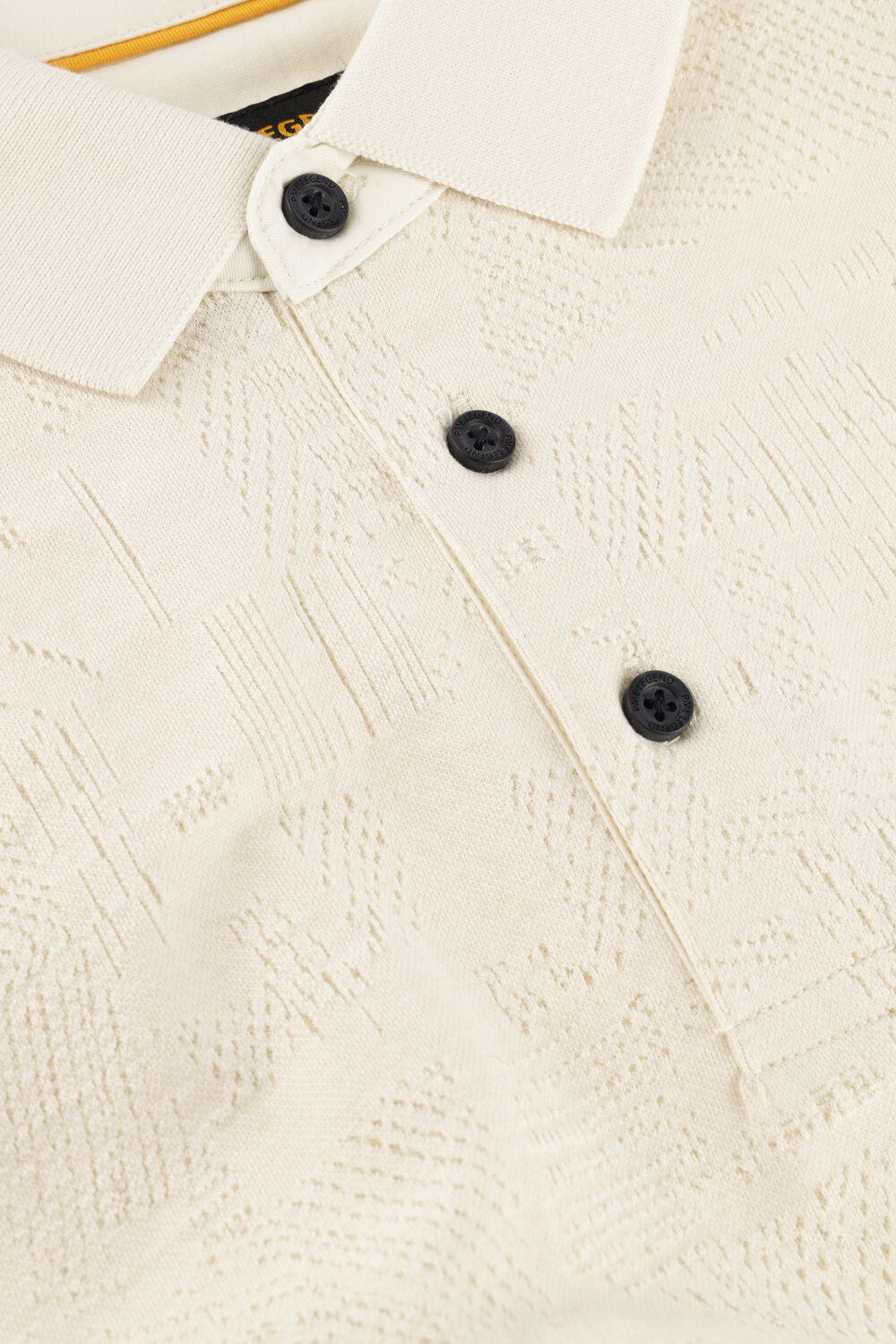 Beige PME LEGEND Polo-Shirt JACQUARD JERSEY - large