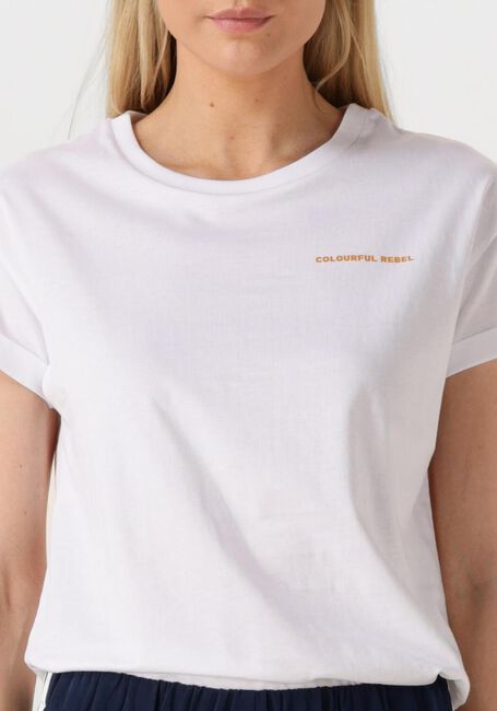 Weiße COLOURFUL REBEL T-shirt SUMMER SHELL BOXY TEE - large