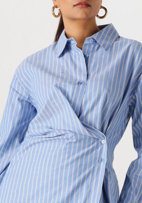 Blaue WITHBLACK Kleider WBLMESA STRIPED LS MIDI DRESS - large