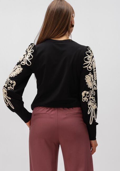 Schwarze OBJECT Pullover OBJCAROLINE JOANA L/S TOP - large