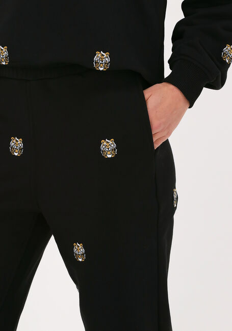 Schwarze ALIX THE LABEL Jogginghose LADIES KNITTED TIGER SWEATPANTS - large