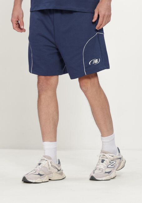 Dunkelblau NEW BALANCE Kurze Hose TRACKSIDE FRENCH TERRY SHORT 7 - large