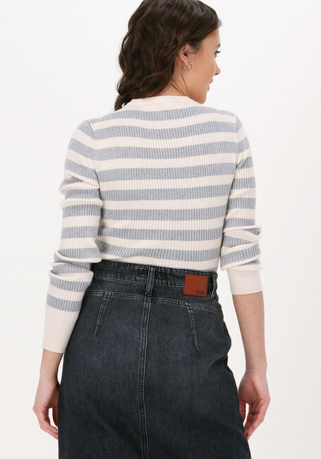 Beige SELECTED FEMME Pullover SLFAILANA LS STRIPED KNIT O-NE - large