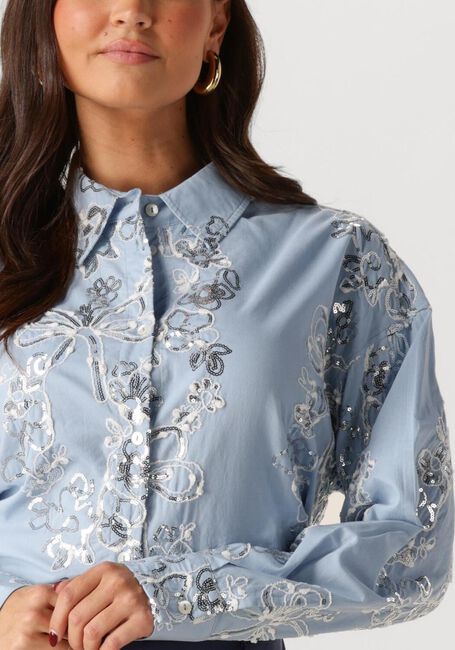 Blaue NUKUS Blusen TESSA BLOUSE PAILLET - large