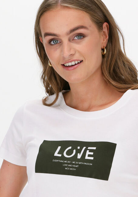 Weiße MOS MOSH T-shirt CHERRIE O-SS TEE - large