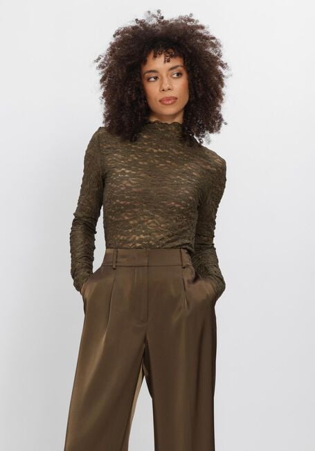 Dunkelgr&uuml;n DANTE6 Top IRONY LACE TURTLE NECK TOP - large