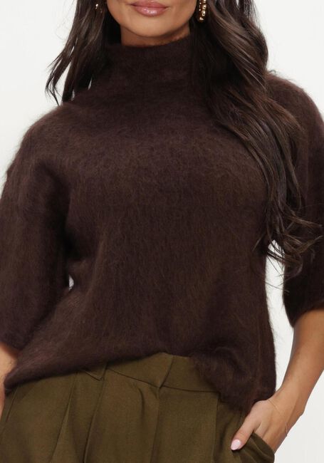 Braune Y.A.S. Pullover YASTILDE 2/4 MOHAIR BLEND KNIT PULLOVER - large