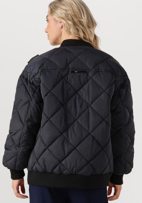 Schwarze ALIX THE LABEL Jack LADIES WOVEN QUILTED BOMBER - large